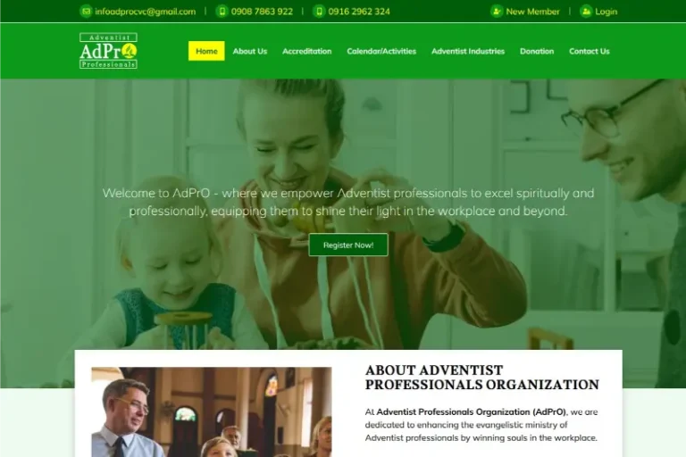 WordPress Developer for ADVENTIST PROFESSIONALS ORGANIZATION Website